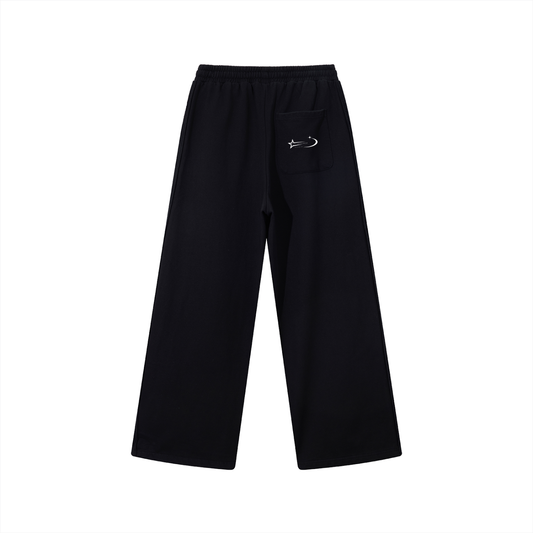 Contrast Tape Straight-Leg Sweatpants
