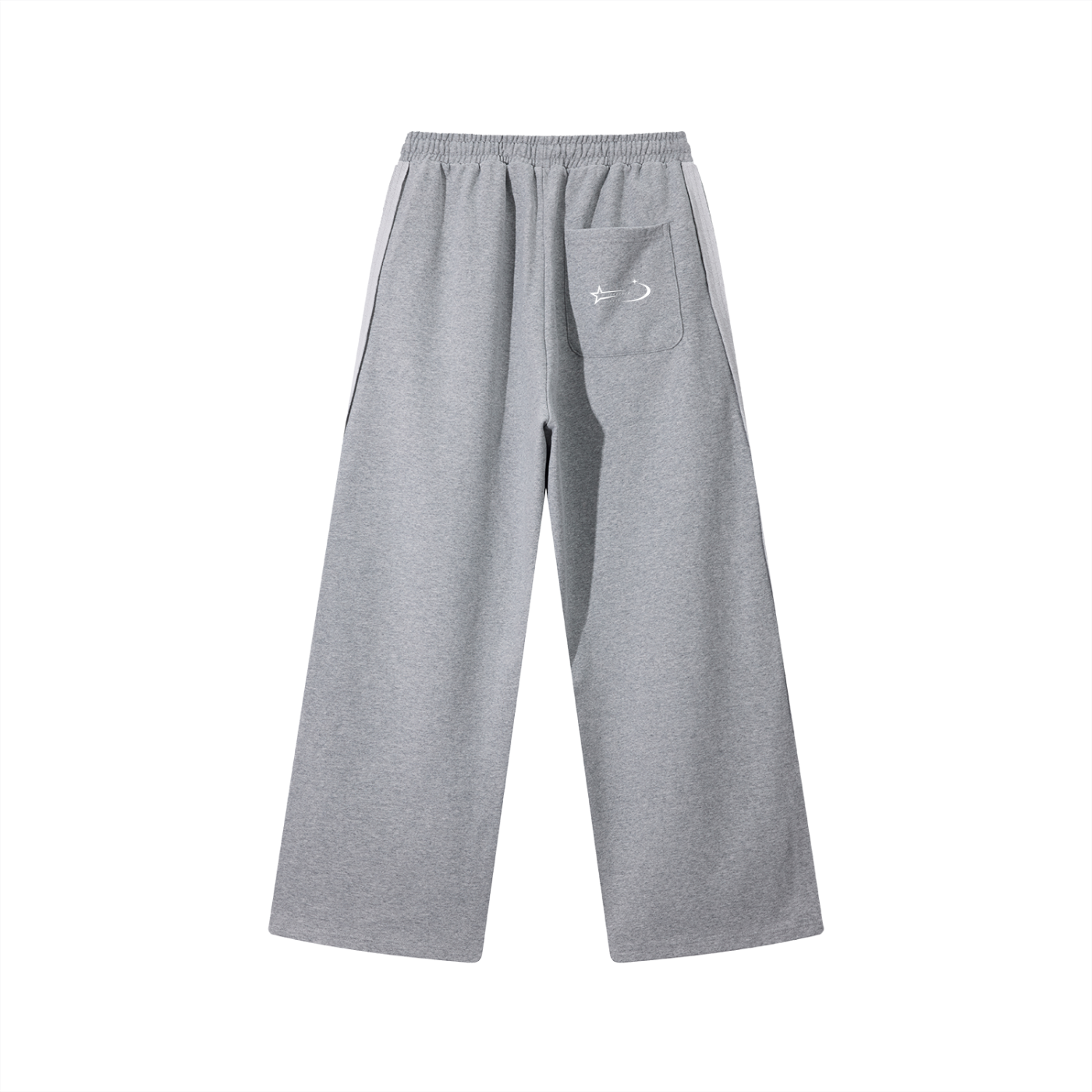Contrast Tape Straight-Leg Sweatpants
