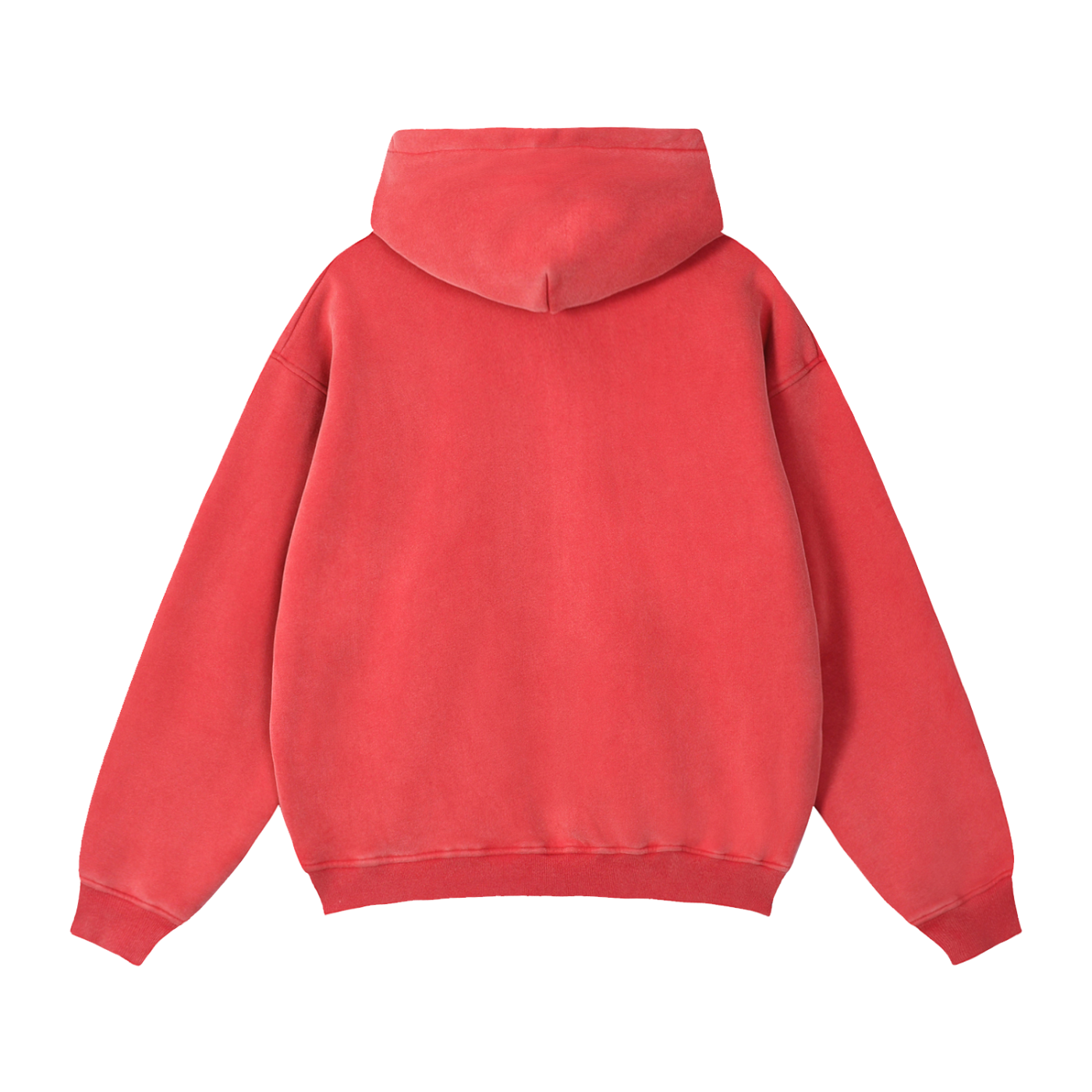 Blank Zip-Through Boxy Fleece Hoodie