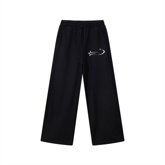 Contrast Tape Straight-Leg Sweatpants