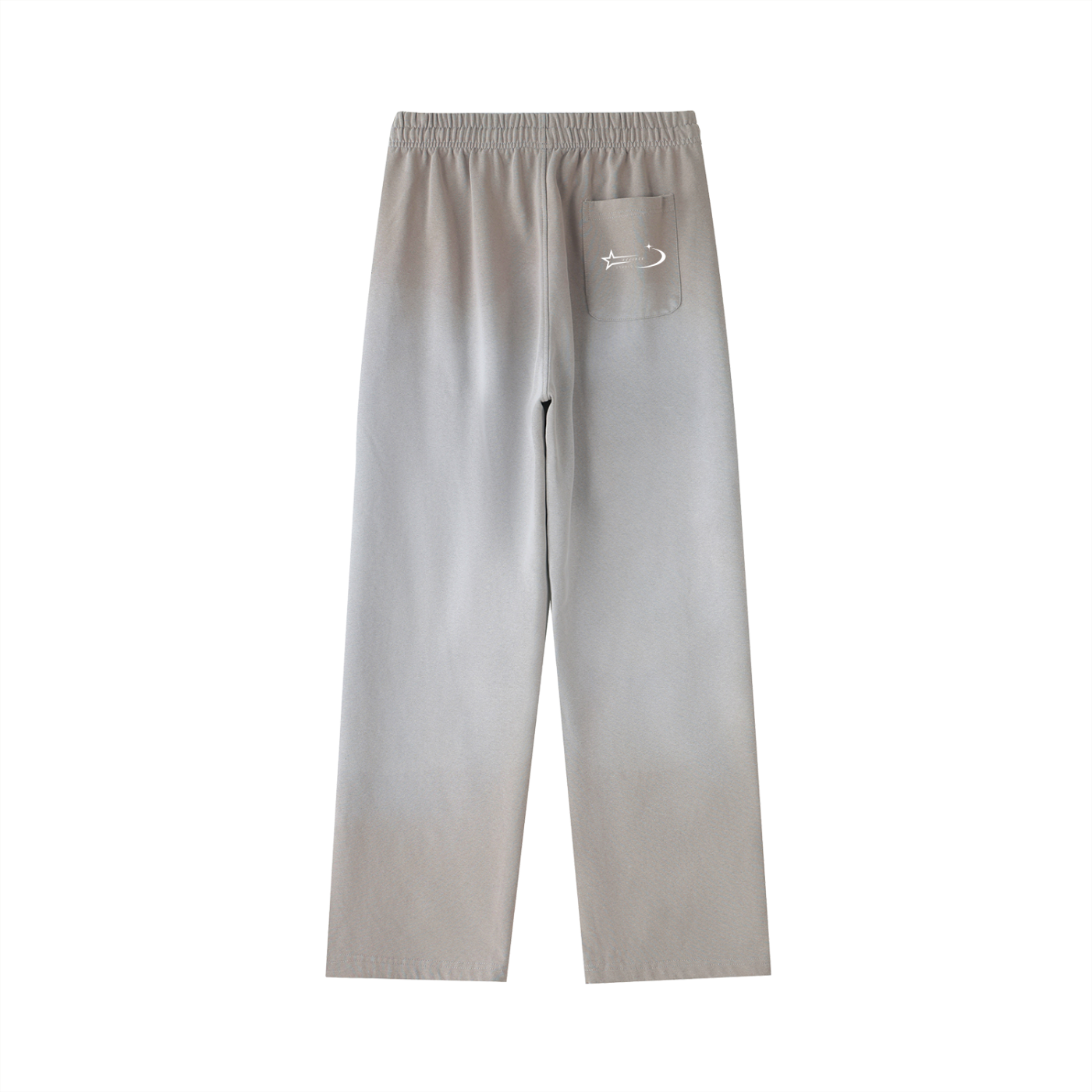 Vintage Washed Gradient Straight-Leg Sweatpants