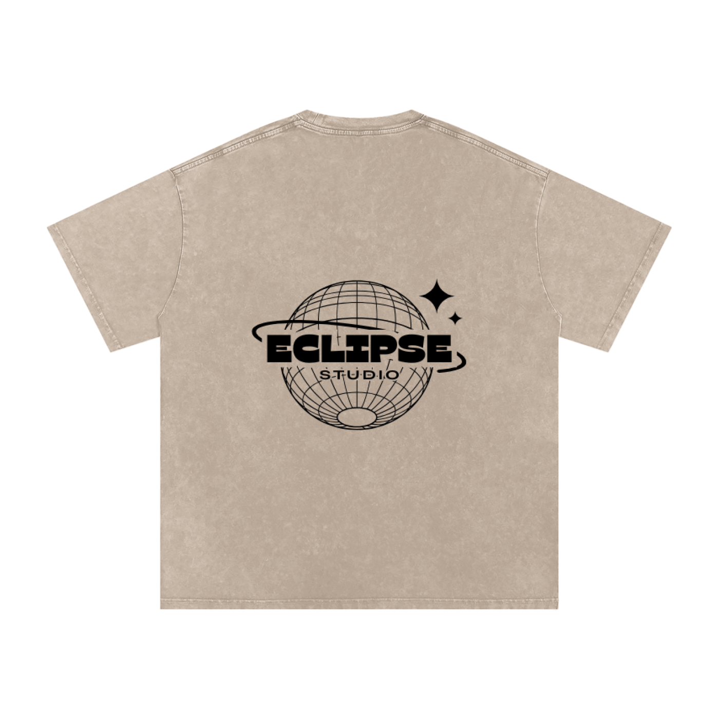 Snow Washed Oversized Cotton T-Shirt