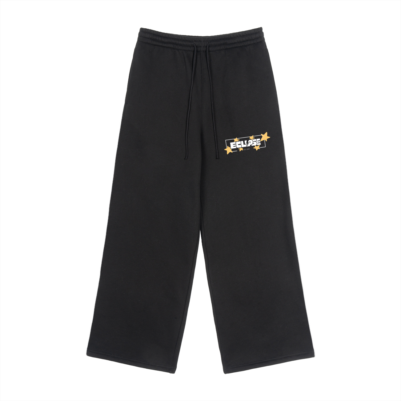 Fleece Drawstring Straight-Leg Sweatpants