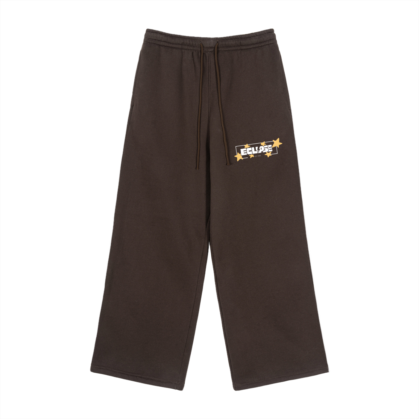 Fleece Drawstring Straight-Leg Sweatpants