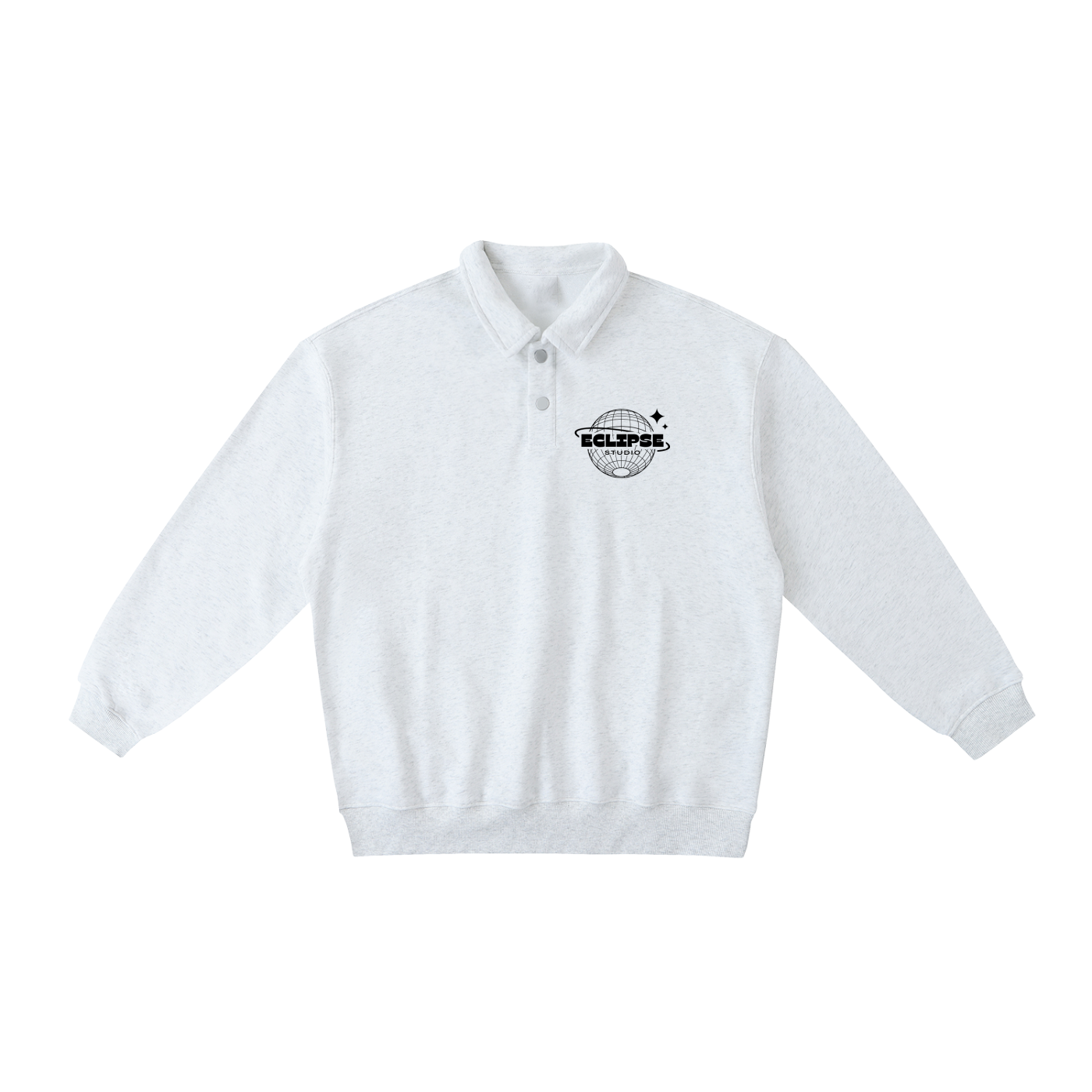 Heavyweight Polo-Collar Sweatshirt