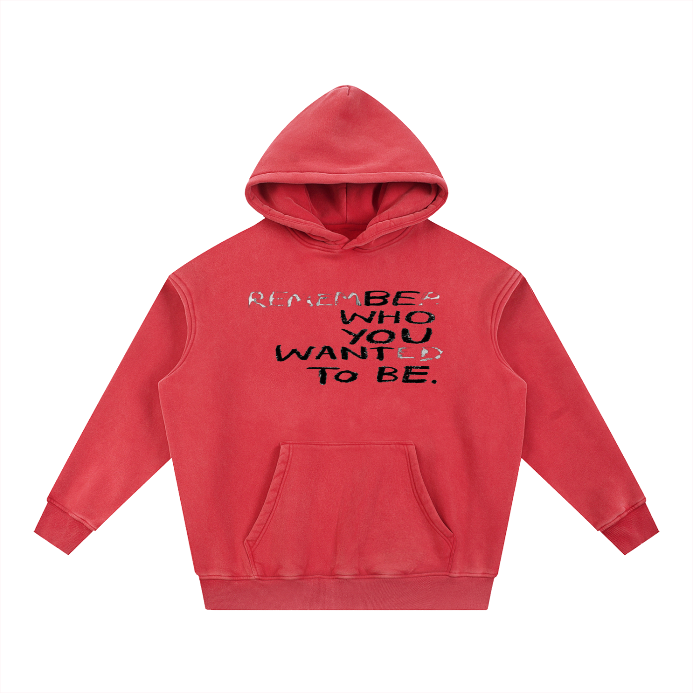 Snow Wash Fleece Oversize Hoodie