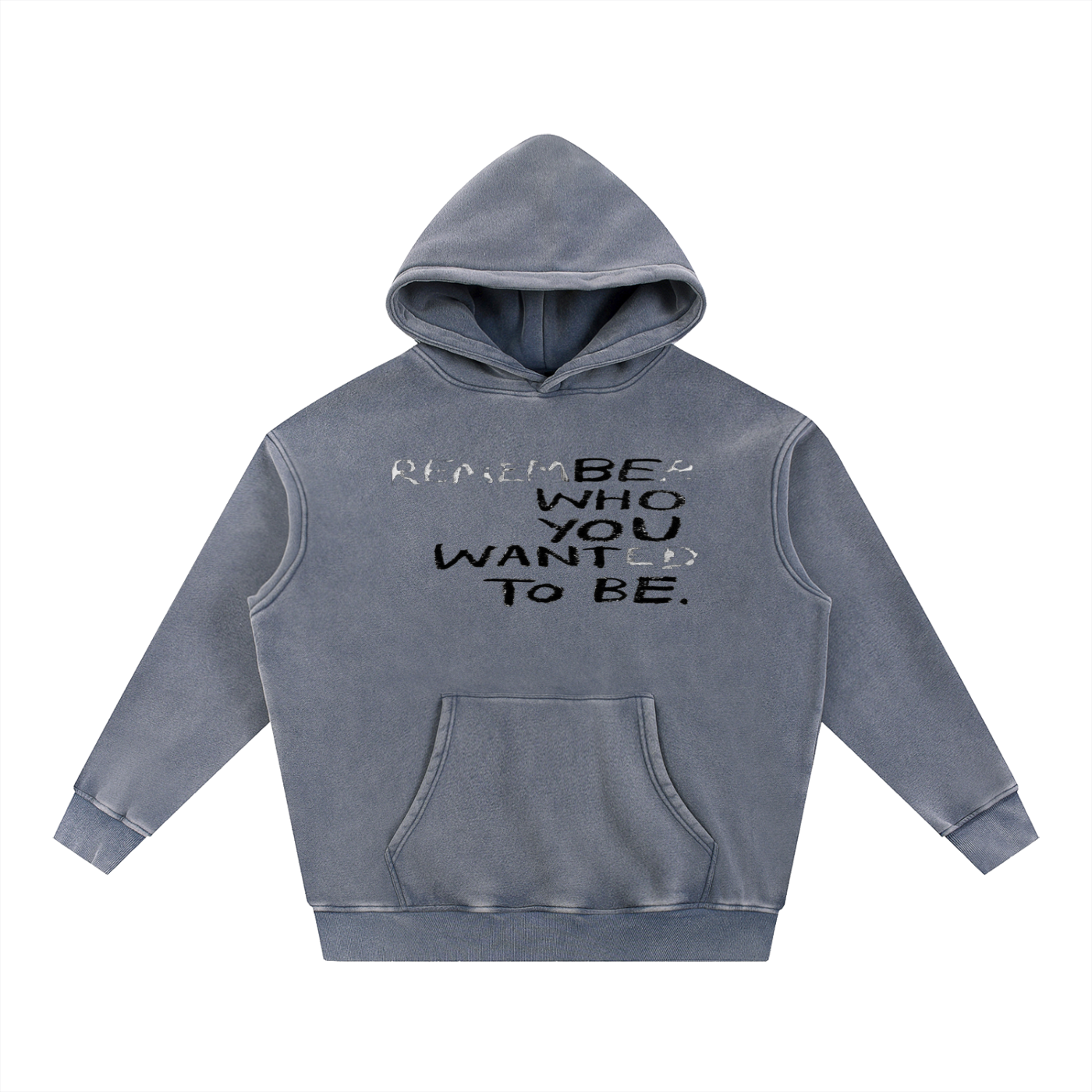 Snow Wash Fleece Oversize Hoodie