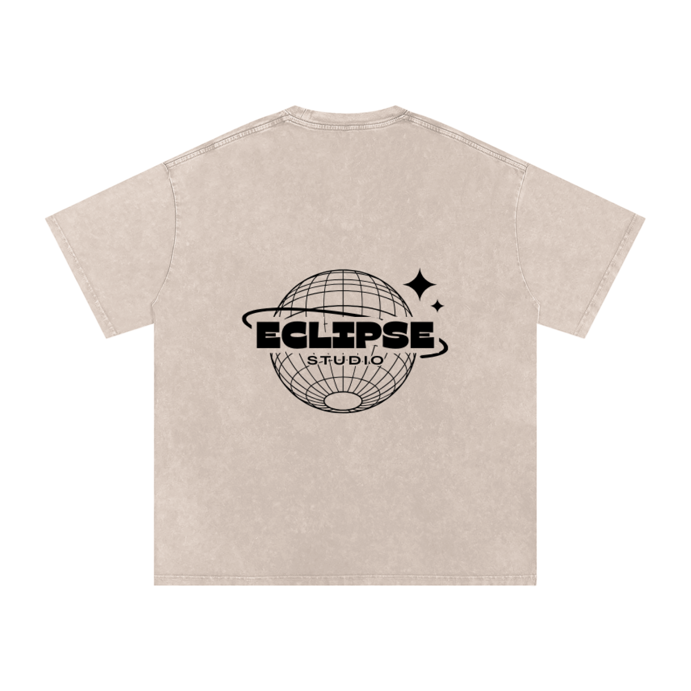 Snow Washed Oversized Cotton T-Shirt