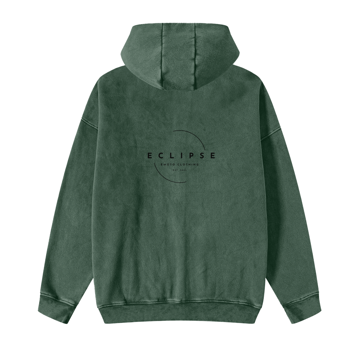 Snow Washed Zip-Through Fleece Hoodie