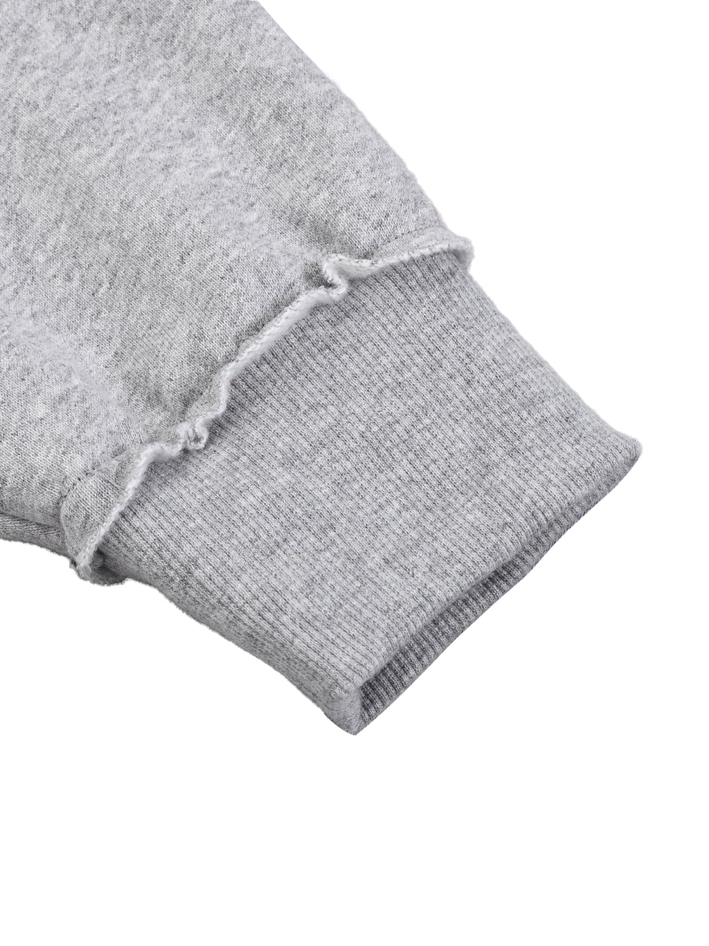 Half-Zip Rolled Edge Fleece Sweatshirt